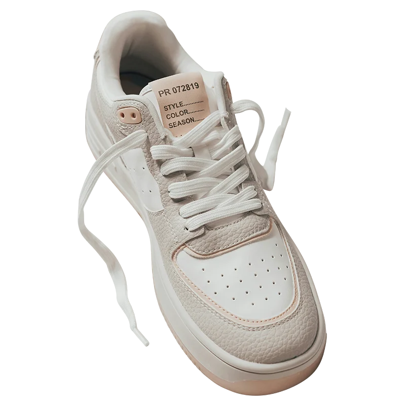 Edited sneaker image showing retouched lighting, isolated background, and polished appearance.