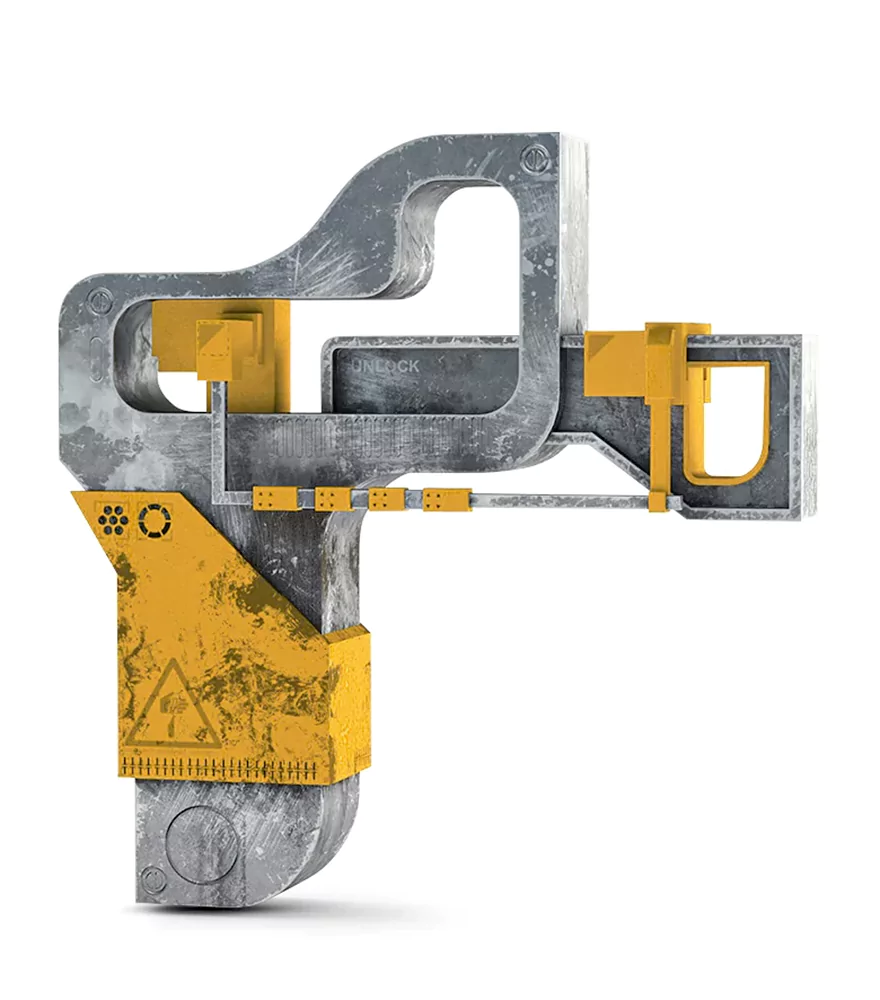 Industrial part image clipped to fit eCommerce display with white backdrop.