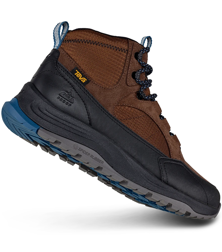 Shoe with a deep floating cast shadow effect.