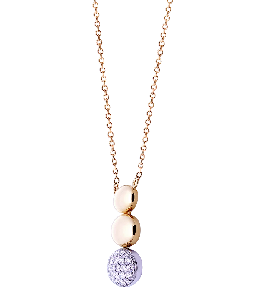 Jewelry necklace edited with clean background, polished metal surfaces, and enhanced shine.