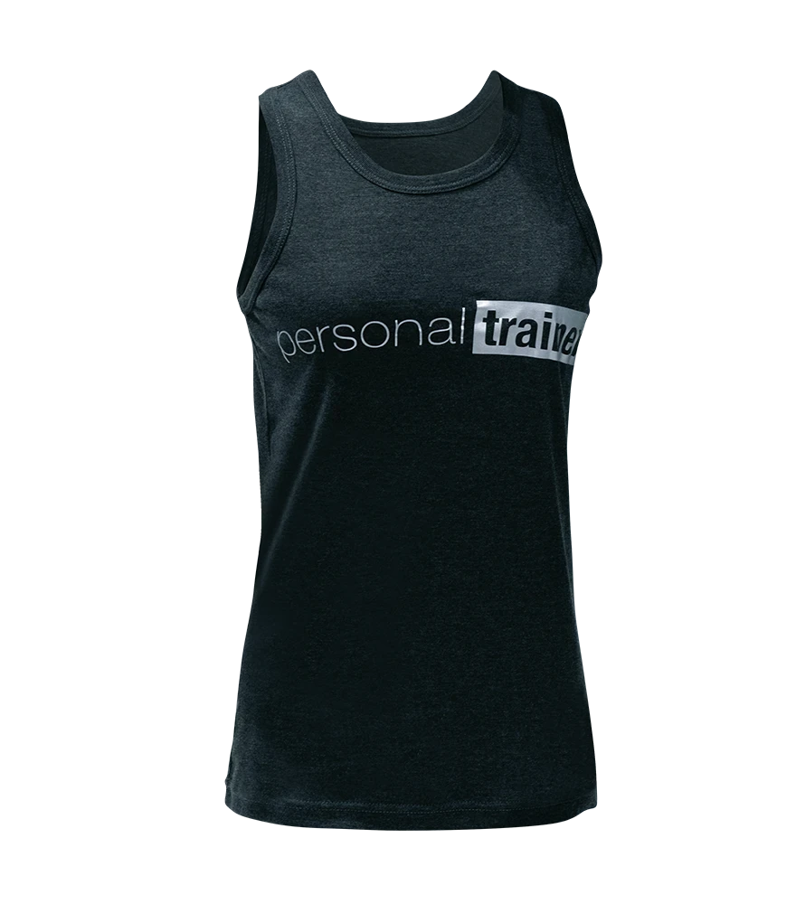 Sleeveless tank top product image with mannequin and arms digitally removed.