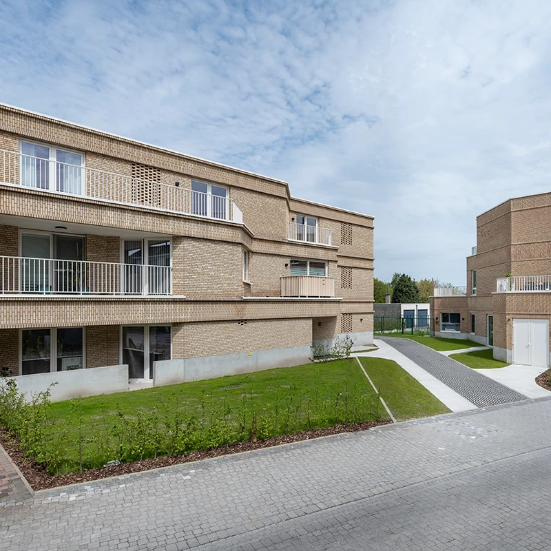 Clean real estate photo with improved lawn and distractions removed.