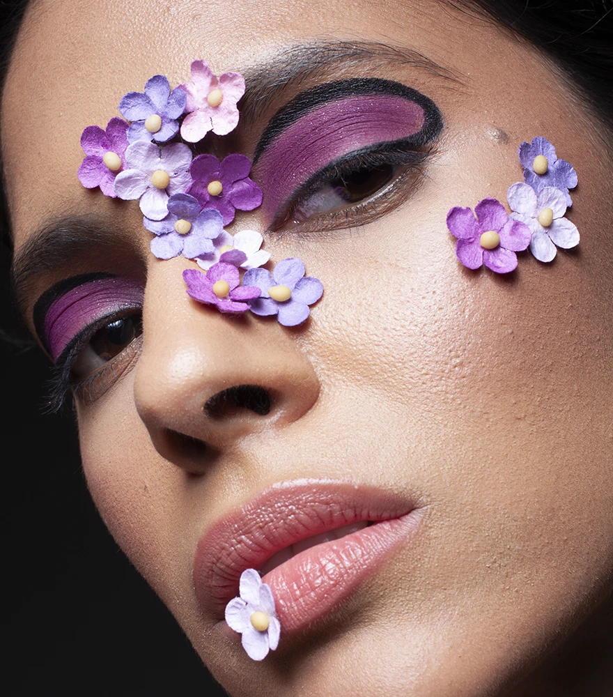 Benefits of Social Media Image Editing_Before Beauty portrait underexposed, with flat tones and minimal skin detailing.