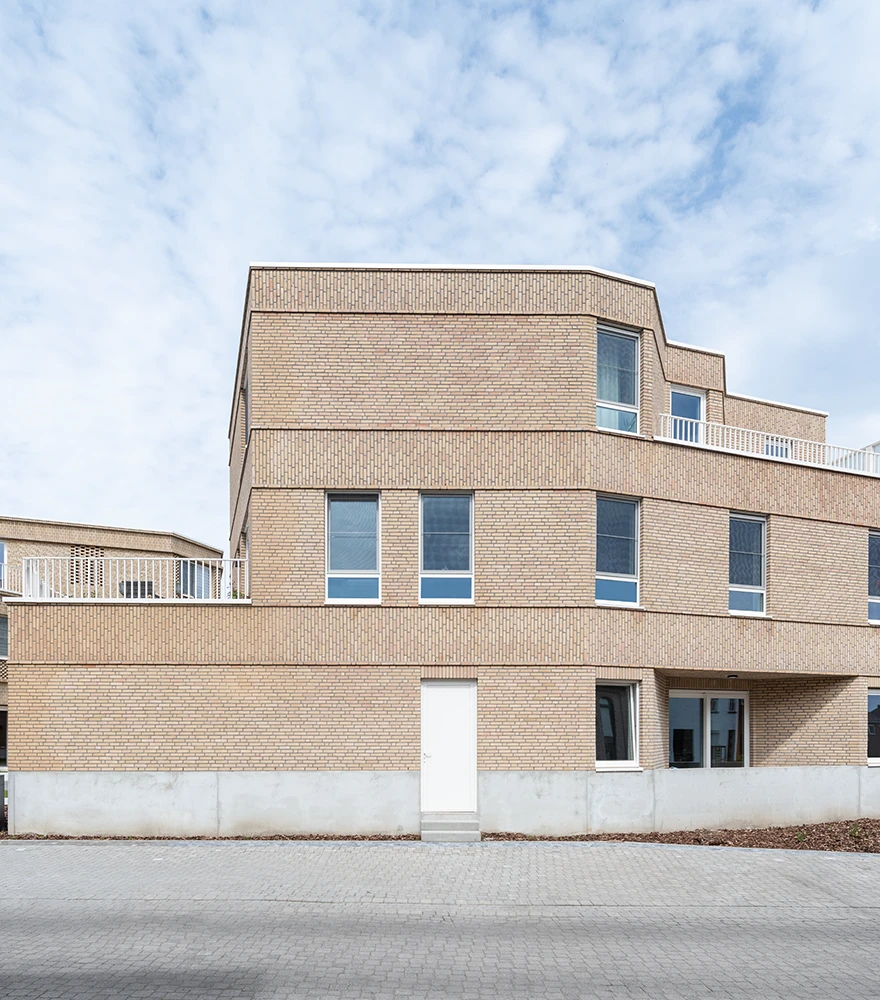 Real estate exterior photo retouched to remove scratches and blemishes.