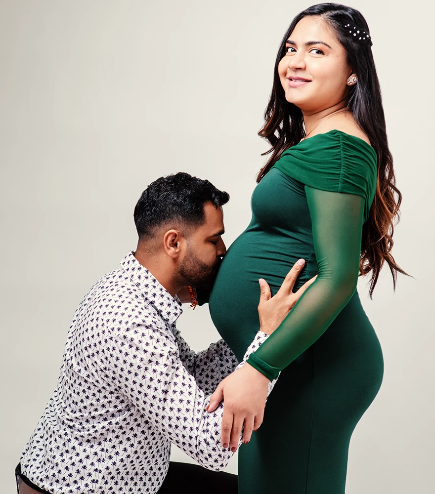 Family photo with enhanced skin tones, improved brightness, and balanced color levels.